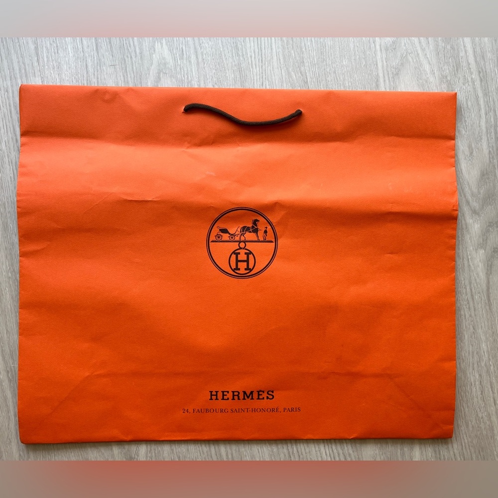 Authentic large Hermes shopping bag (for handbags)